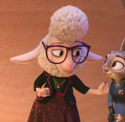 The Sheep thug is a large, sinister ram and a minor antagonist in Zootopia. He is one of Bellwether's accomplices. The Sheep thug is a large, muscular ram with thick, curly wool. He wears a blue biker-like outfit and a bandoleer, and has two spiraling horns that protrude from his head. He has an underbite, and four teeth can be seen sticking out from his lower jaw. The Sheep thug first appears ... 
